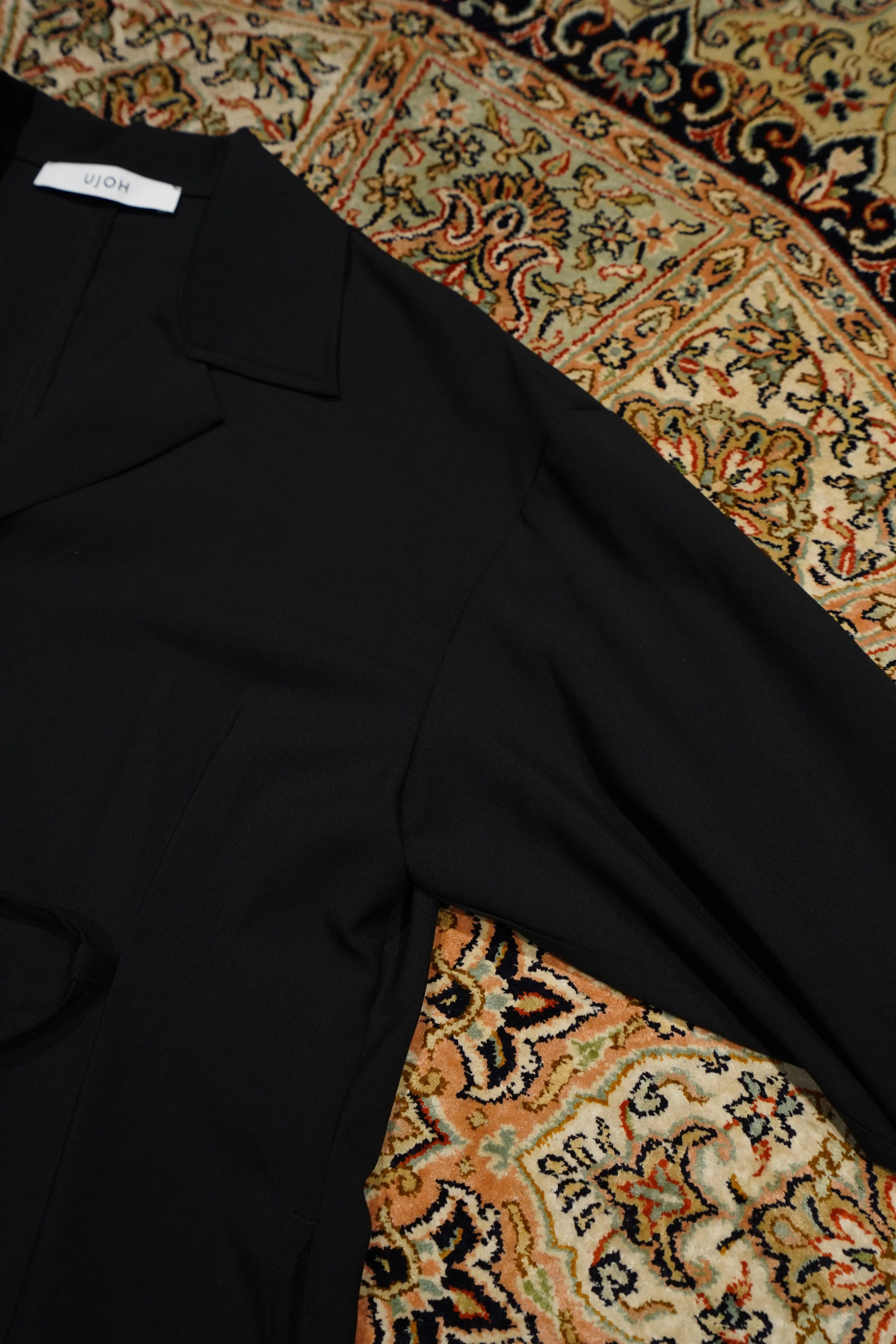 UJOH Open Collar Shirts (Black)