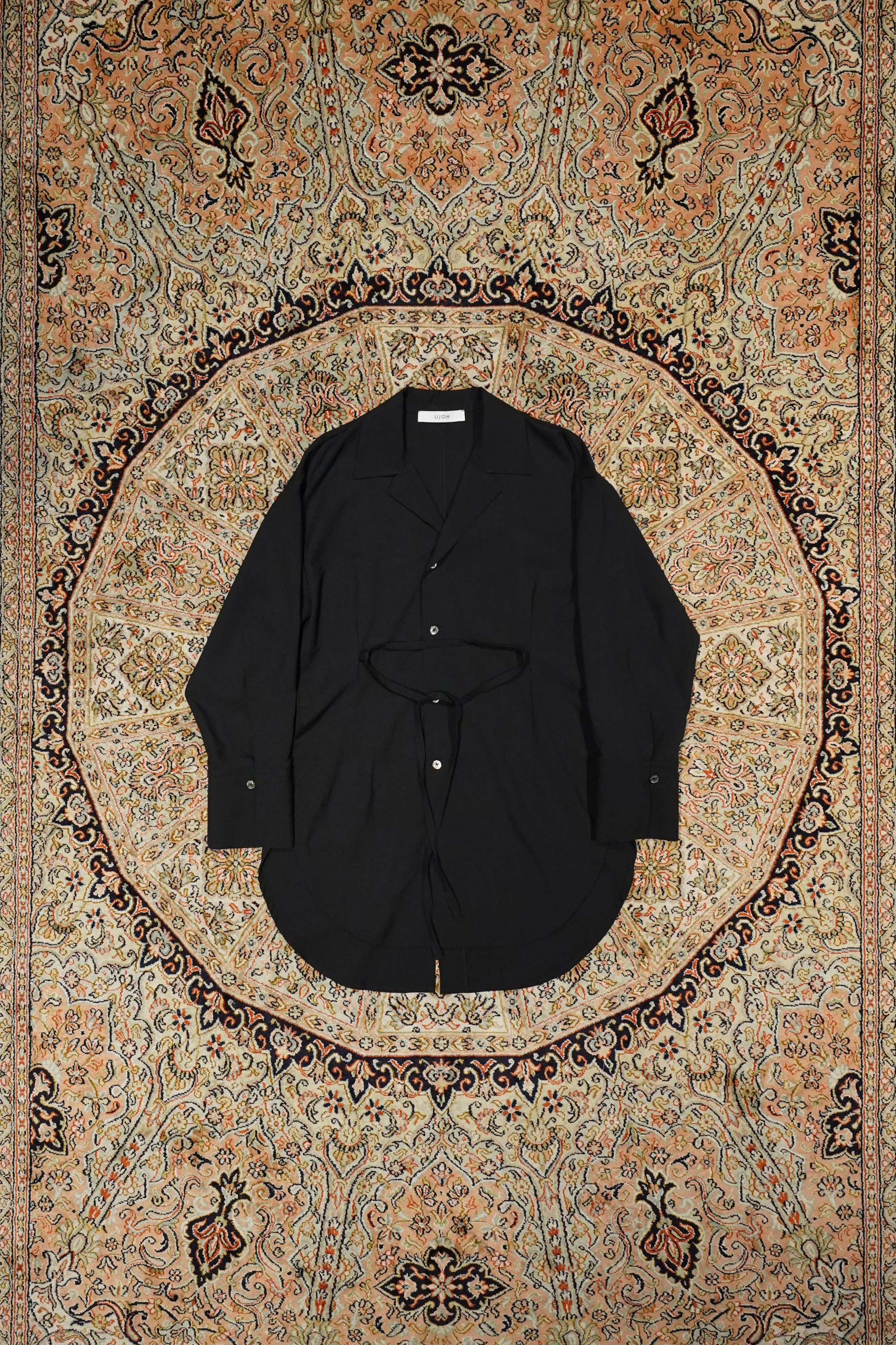 UJOH Open Collar Shirts (Black)