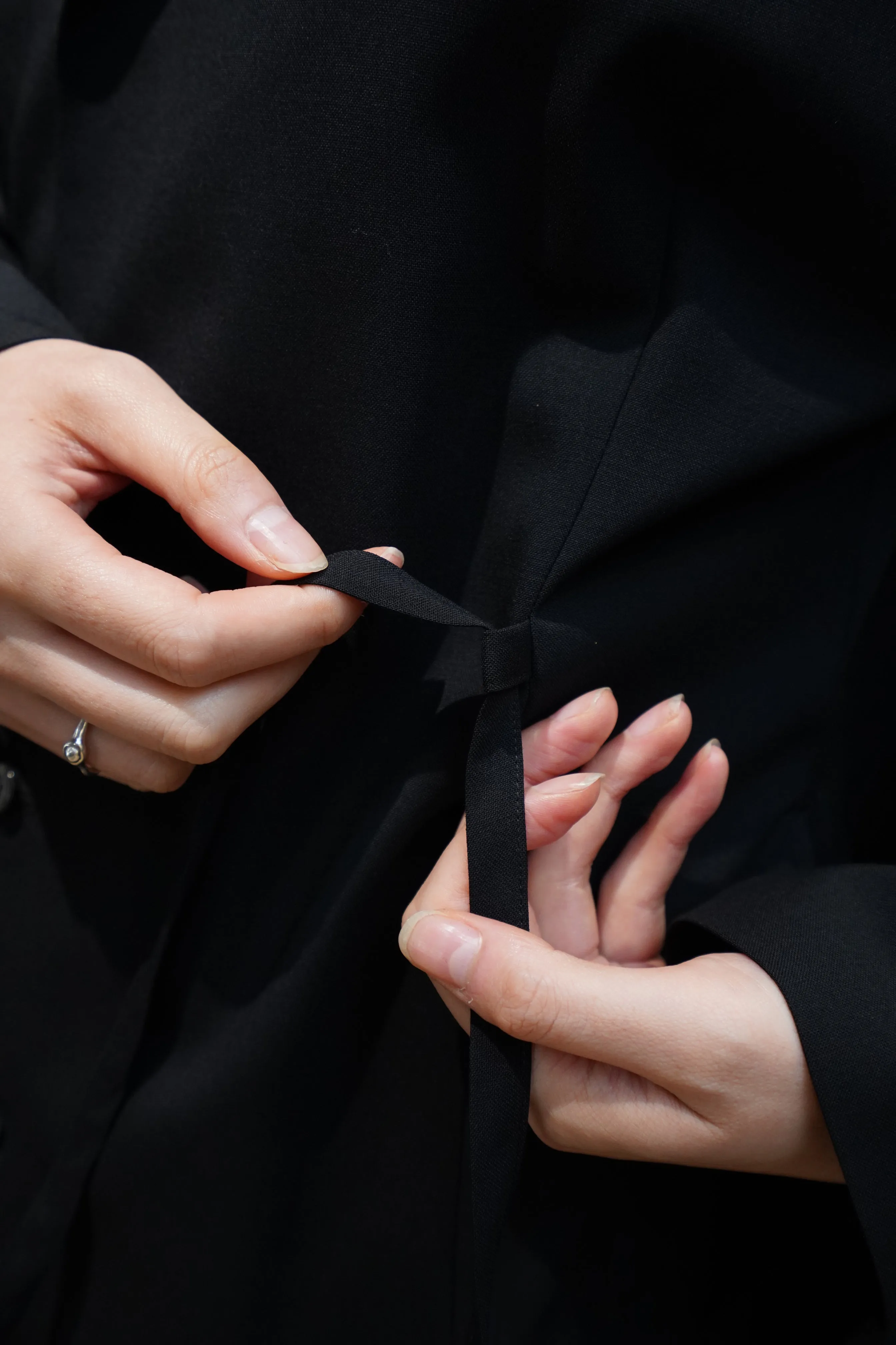 UJOH Open Collar Shirts (Black)
