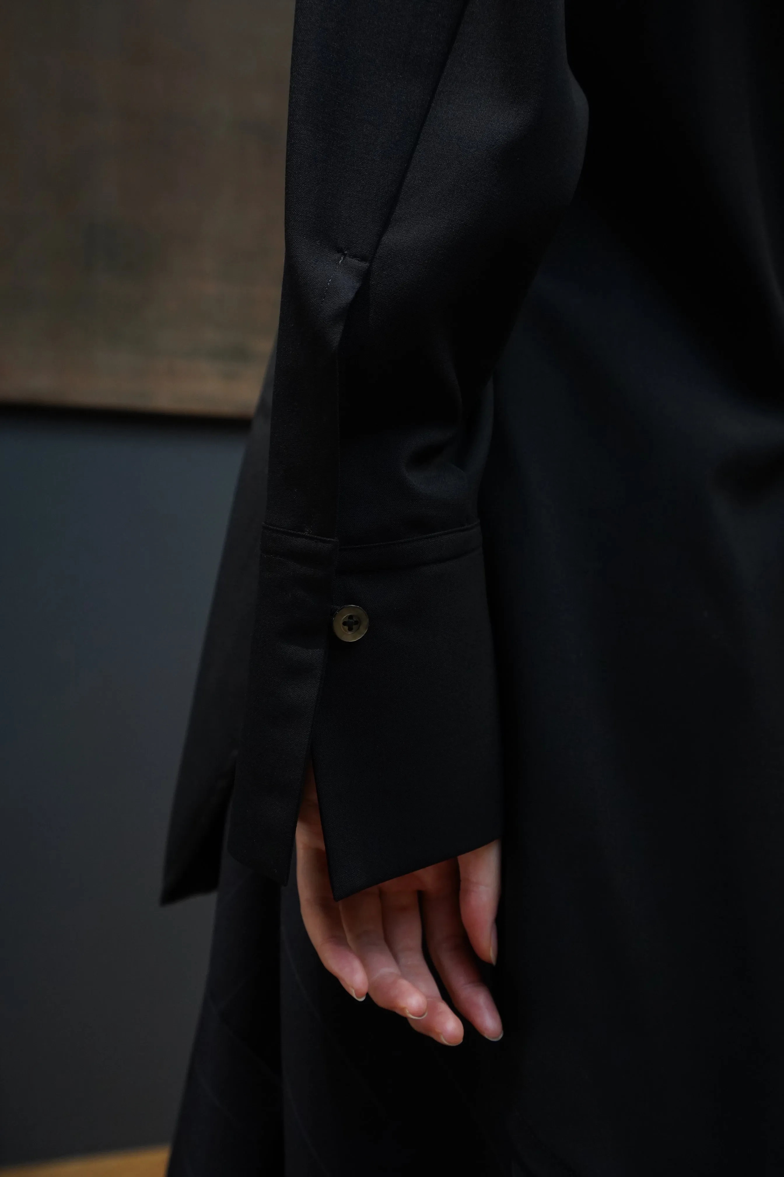 UJOH Open Collar Shirts (Black)