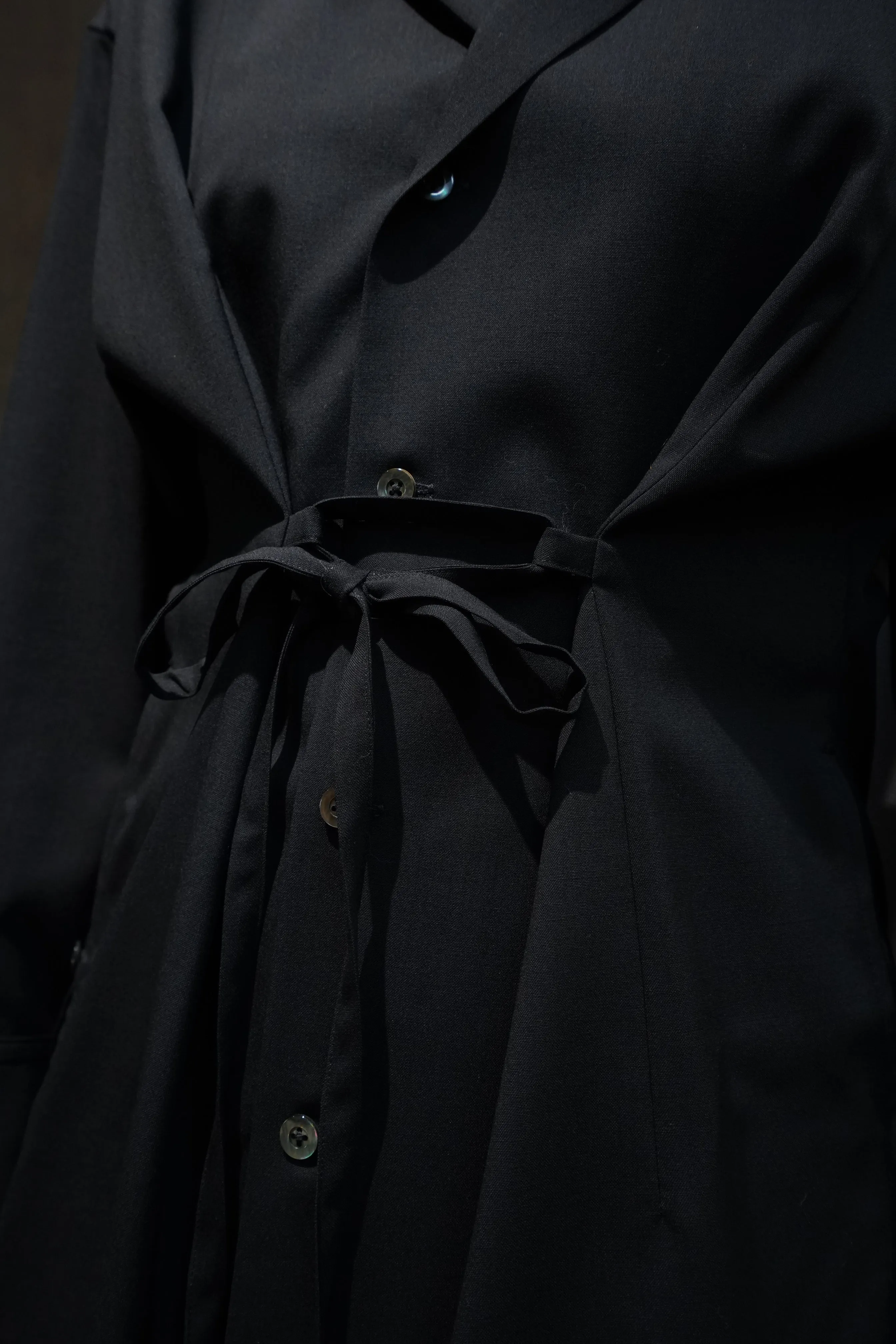 UJOH Open Collar Shirts (Black)