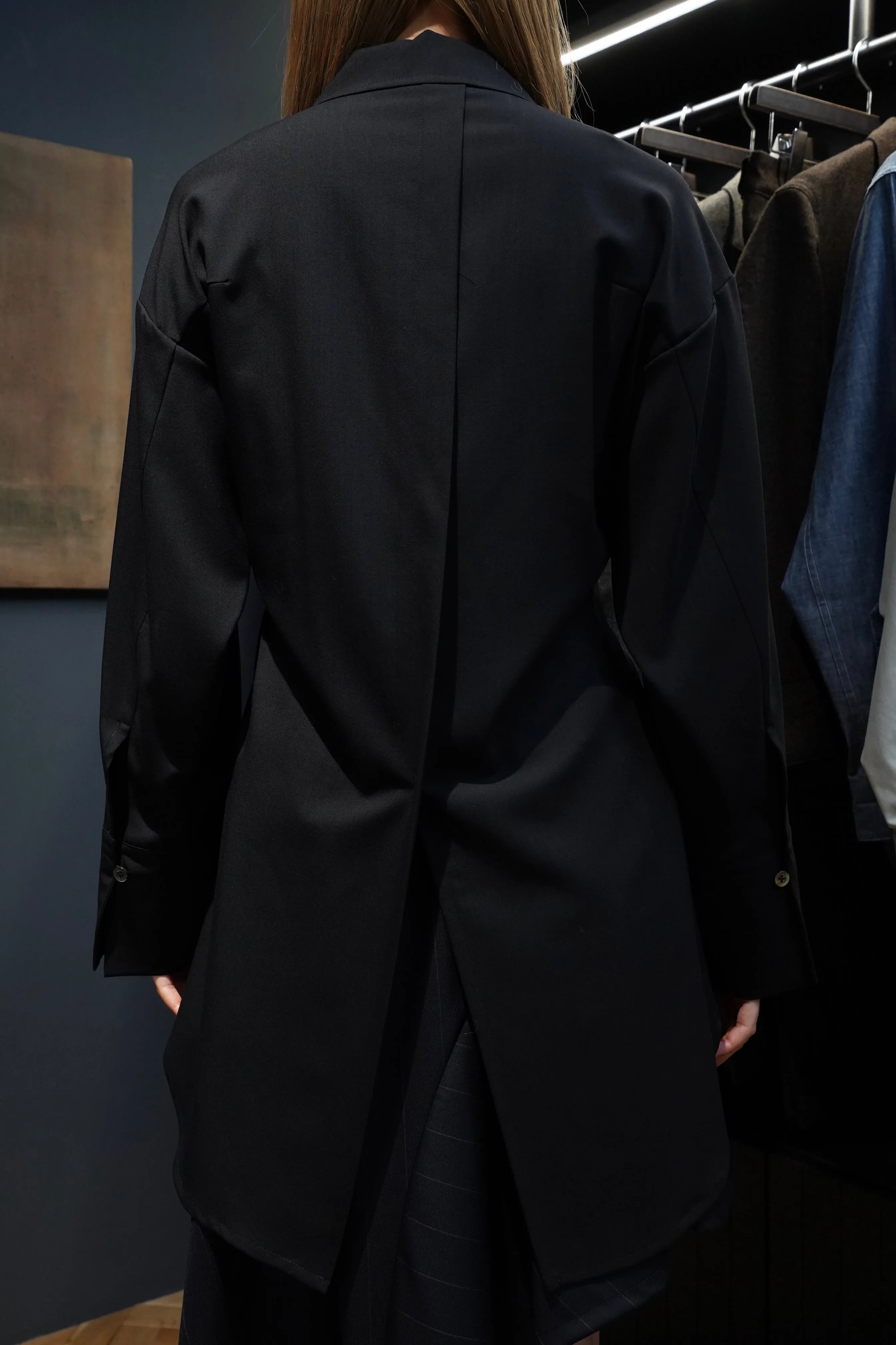 UJOH Open Collar Shirts (Black)