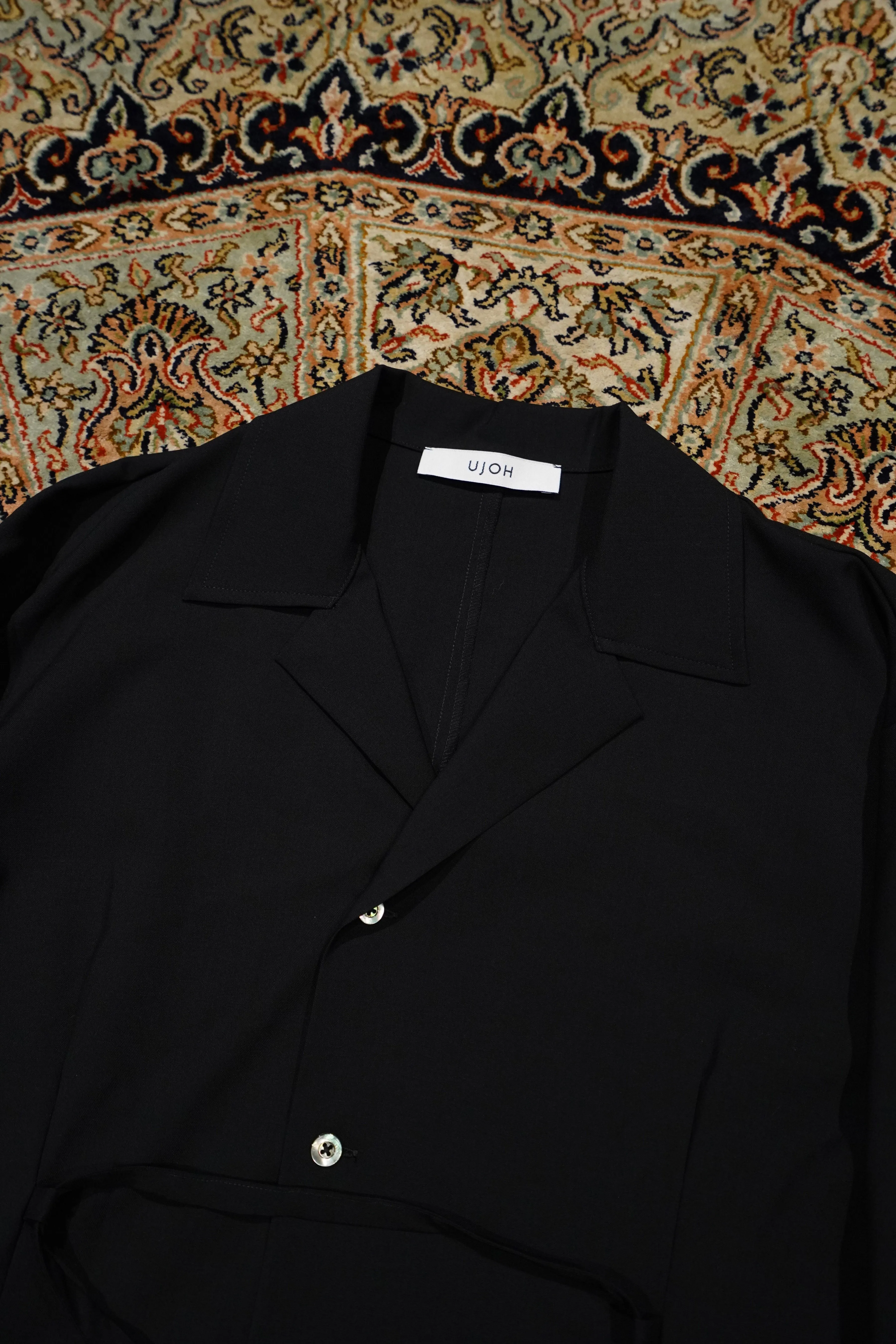 UJOH Open Collar Shirts (Black)