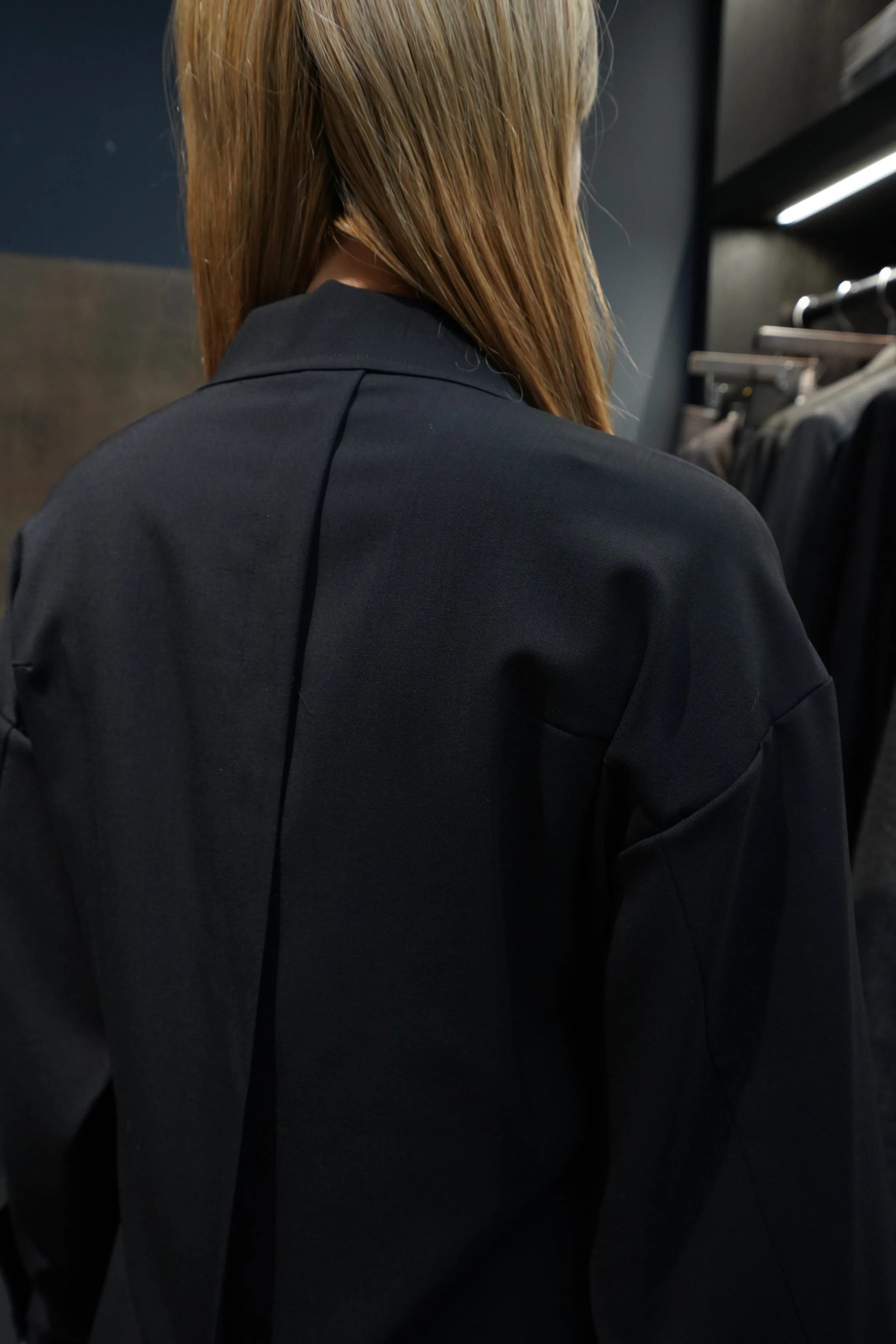 UJOH Open Collar Shirts (Black)