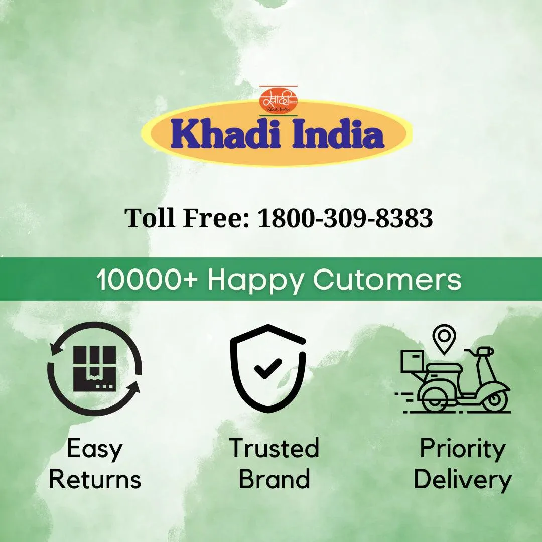 Vibrant Self Pattern Pure 100% Khadi Fabric