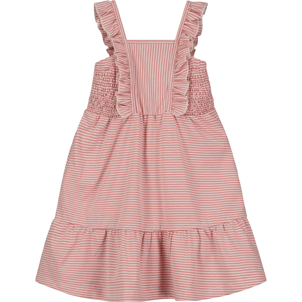 Vignette Ameera | Berry Pink Stripe Smocked Dress