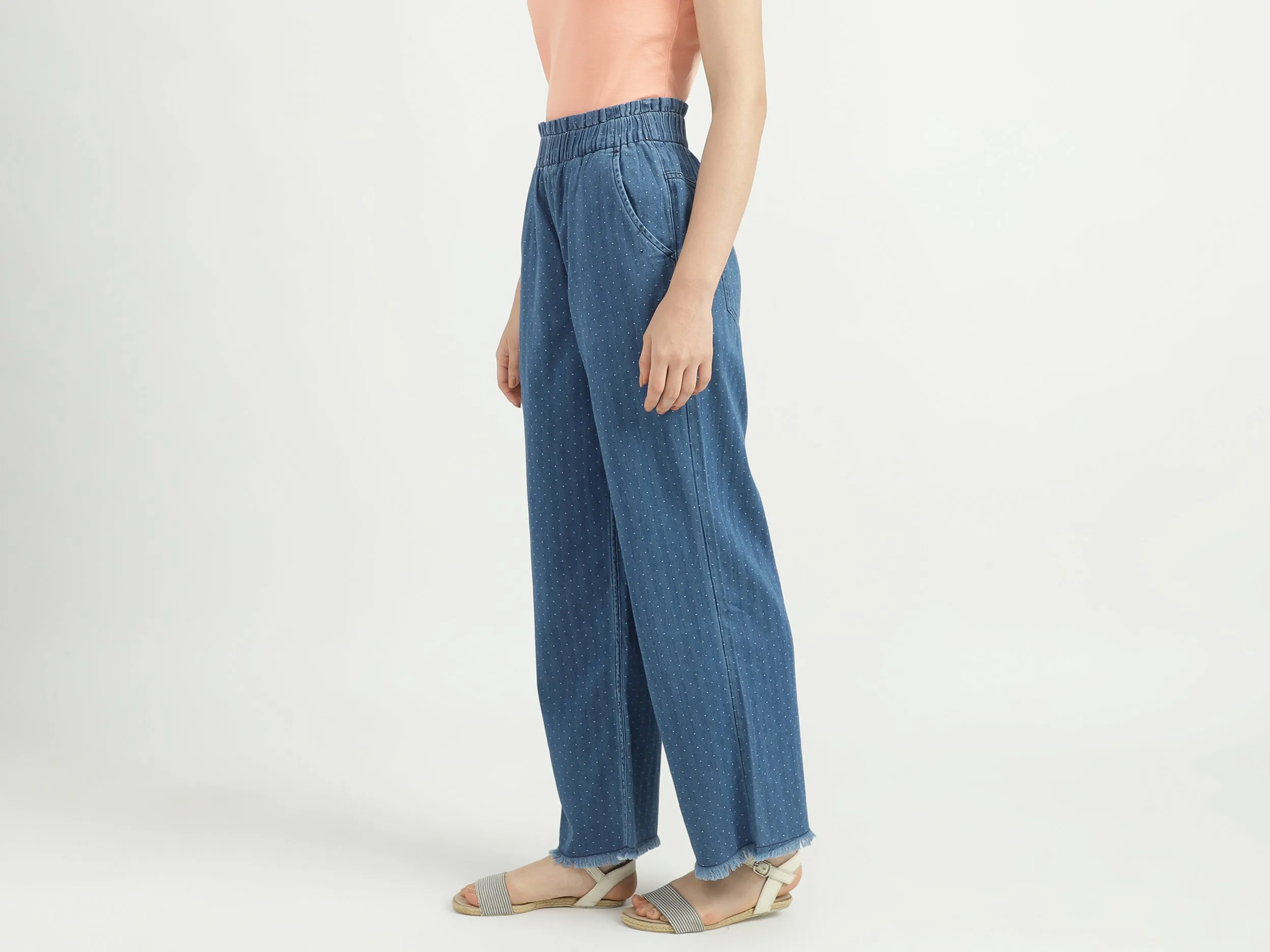 Women Printed Loose Fit Trousers