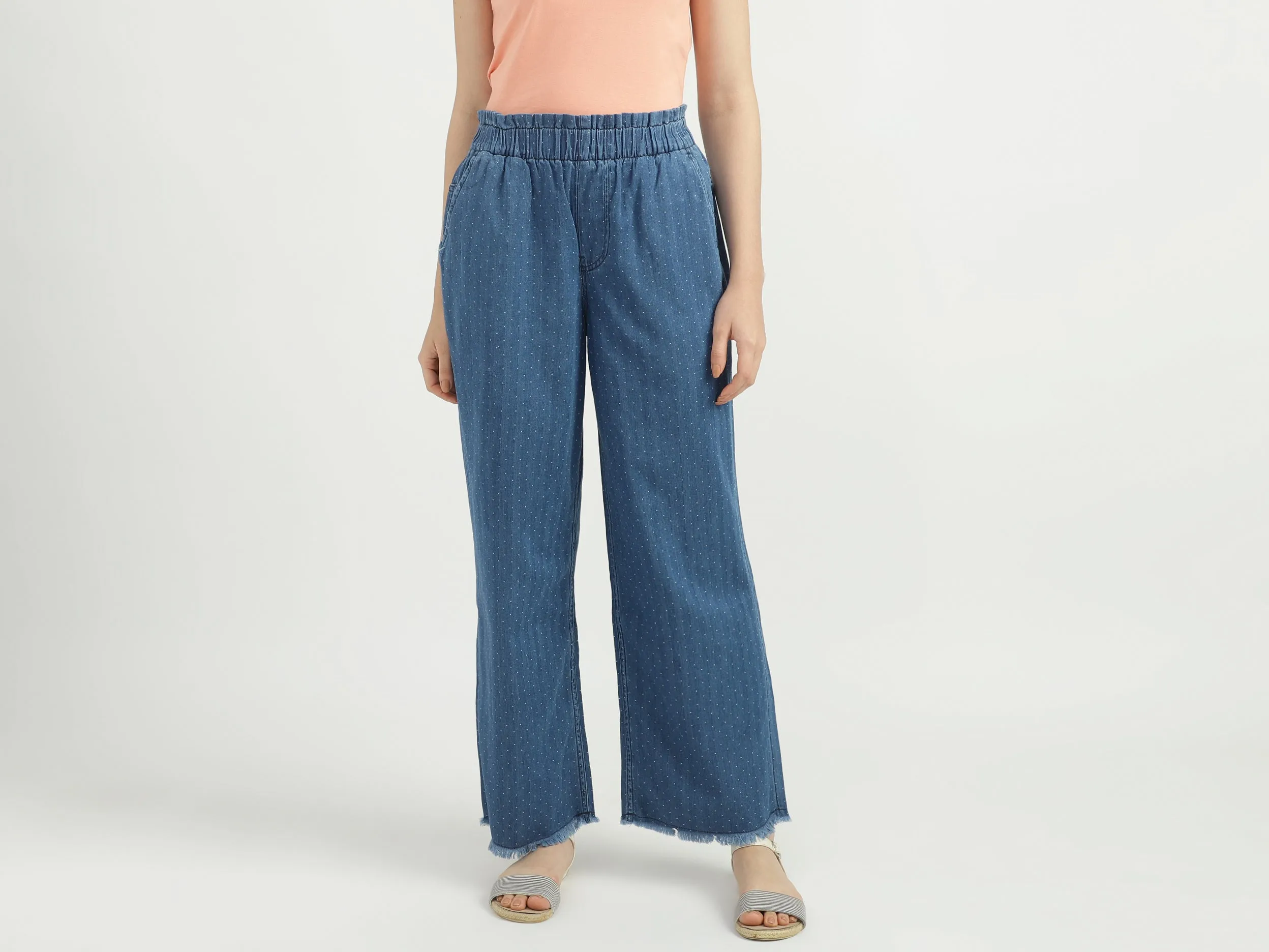 Women Printed Loose Fit Trousers