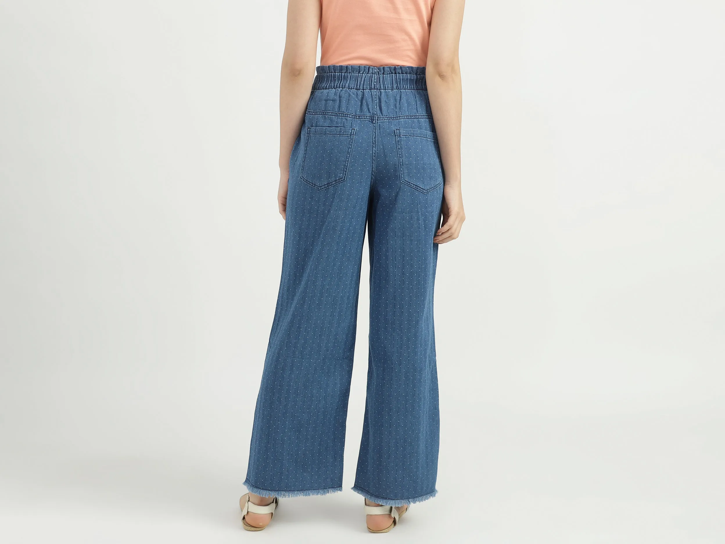 Women Printed Loose Fit Trousers