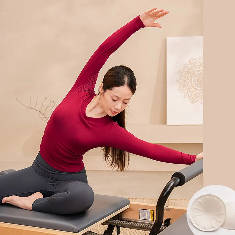 Yoga Tops Autumn Long Sleeves with Chest Pads Professional Fitness Clothes Women's Tops